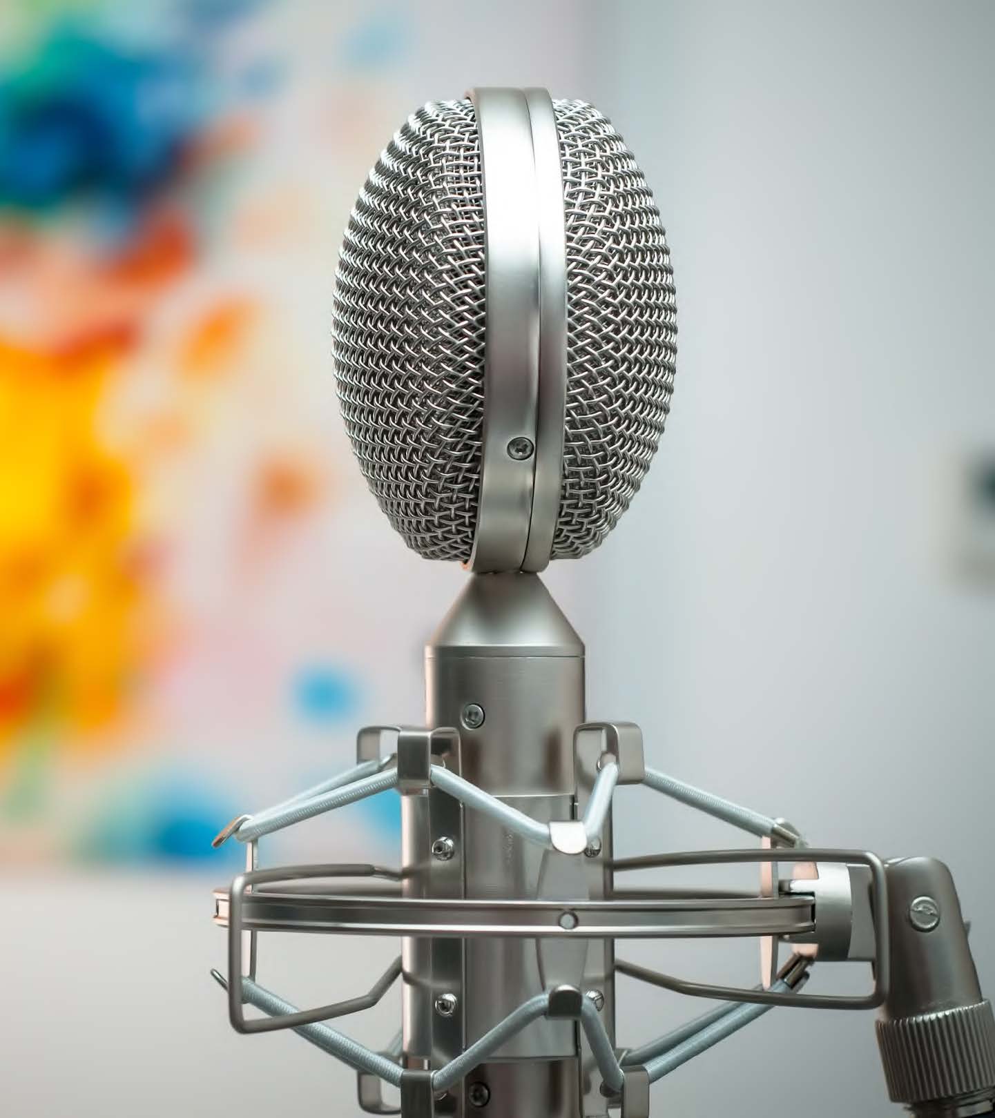 Podcast studio microphone